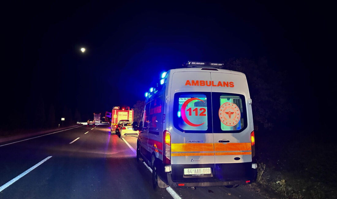 UŞAK (AA) – Uşak'ın Banaz ilçesinde otomobilin şarampole devrilmesi sonucu