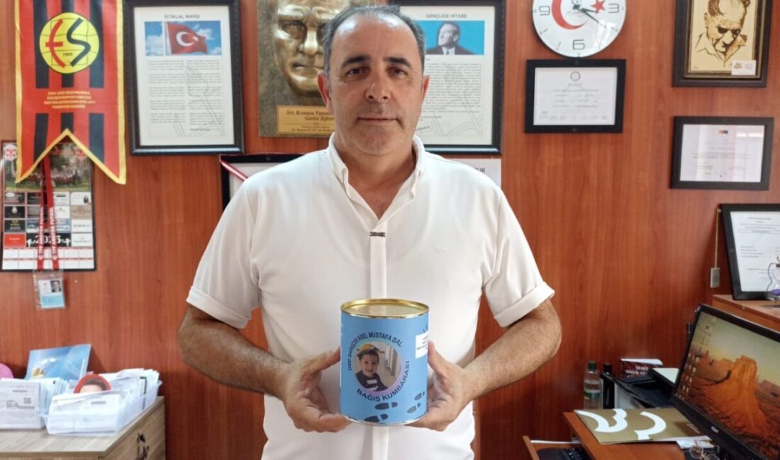 Eskişehir’de Duchenne Kas Distrofisi (DMD) hastası bebek için kumbarasında biriktirdiği