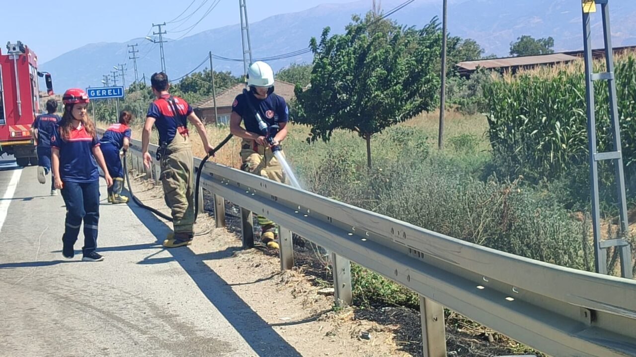 İZMİR (AA) – İzmir'in Beydağ ve Ödemiş ilçelerinde çıkan iki