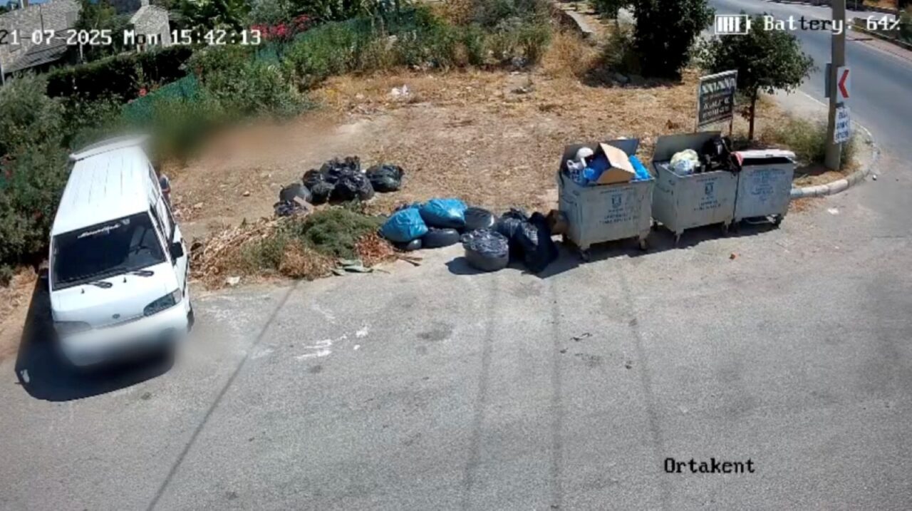MUĞLA (AA) – Muğla'nın Bodrum ilçesinde çevreyi kirletenlere kameralarla tespit