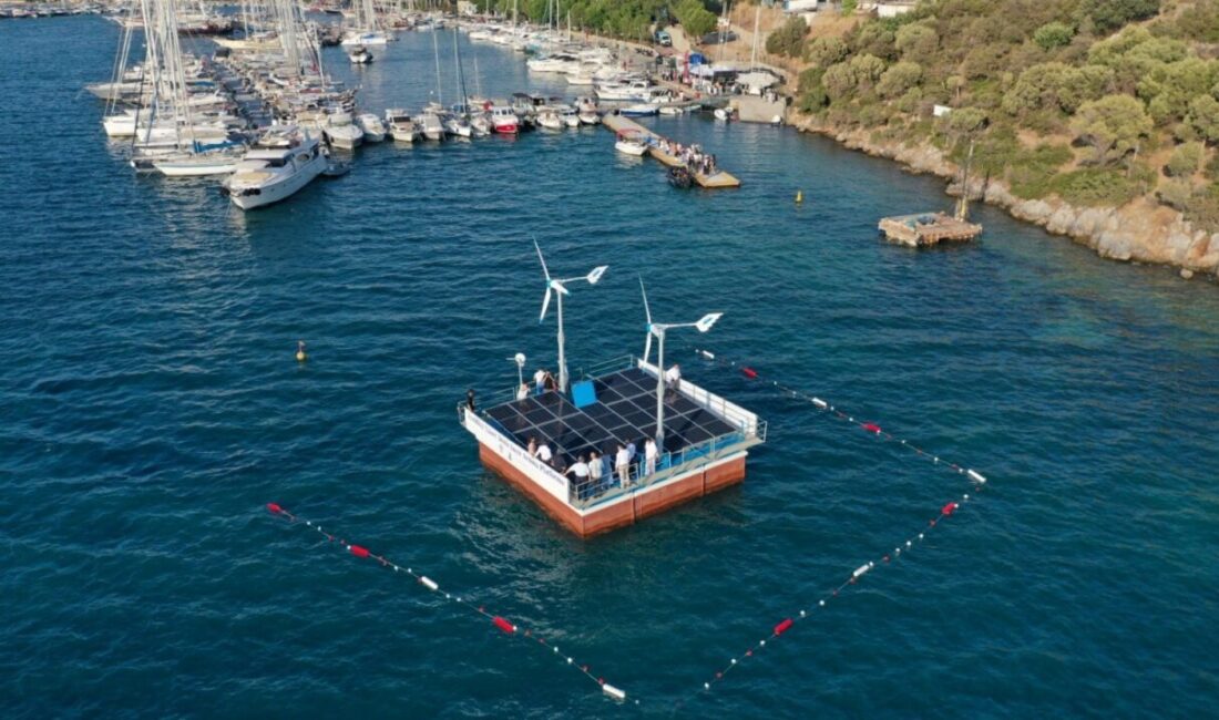 MUĞLA (AA) – Muğla'nın Bodrum ilçesinde hizmete alınan yüzer deniz