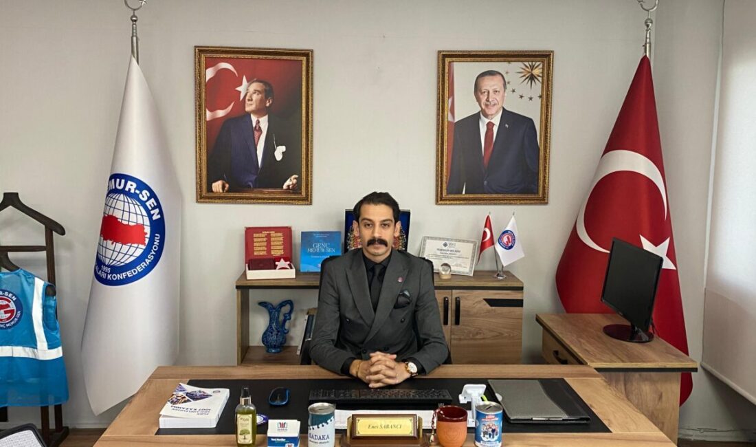 İZMİR (AA) – Genç Memur-Sen İzmir İl Başkanı Enes Sabancı,