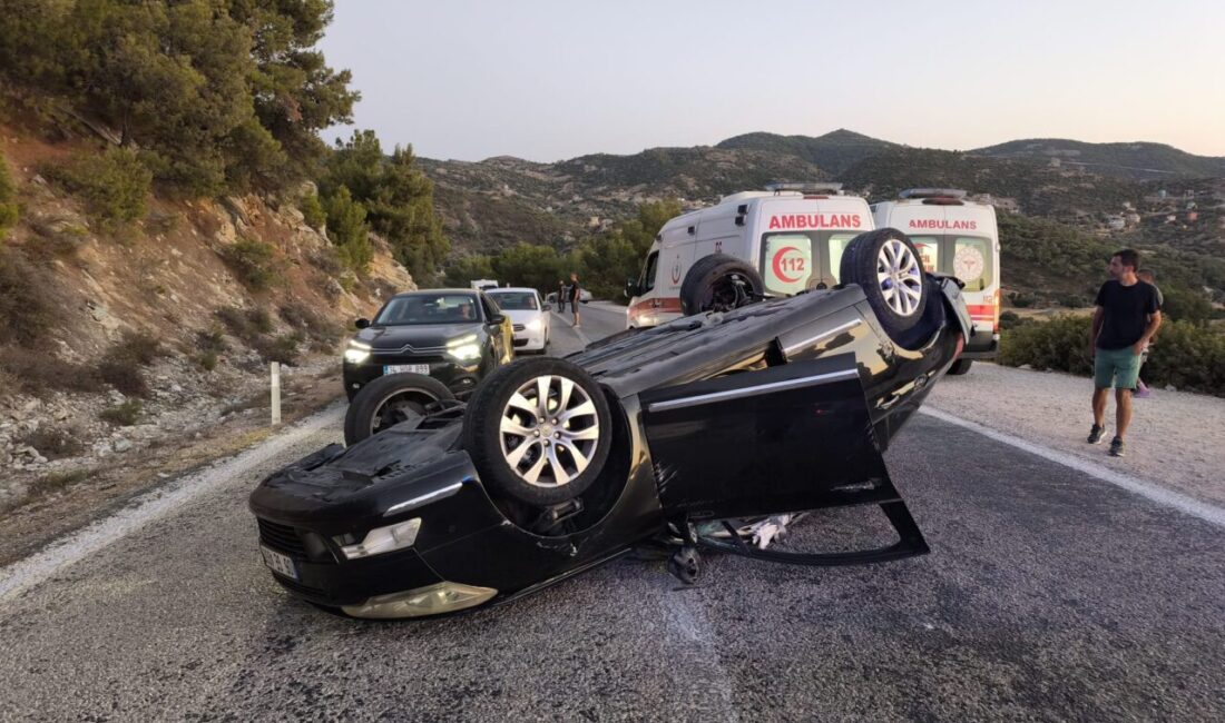 İZMİR (AA) – İzmir'in Foça ilçesinde otomobillerin çarpıştığı kazada biri