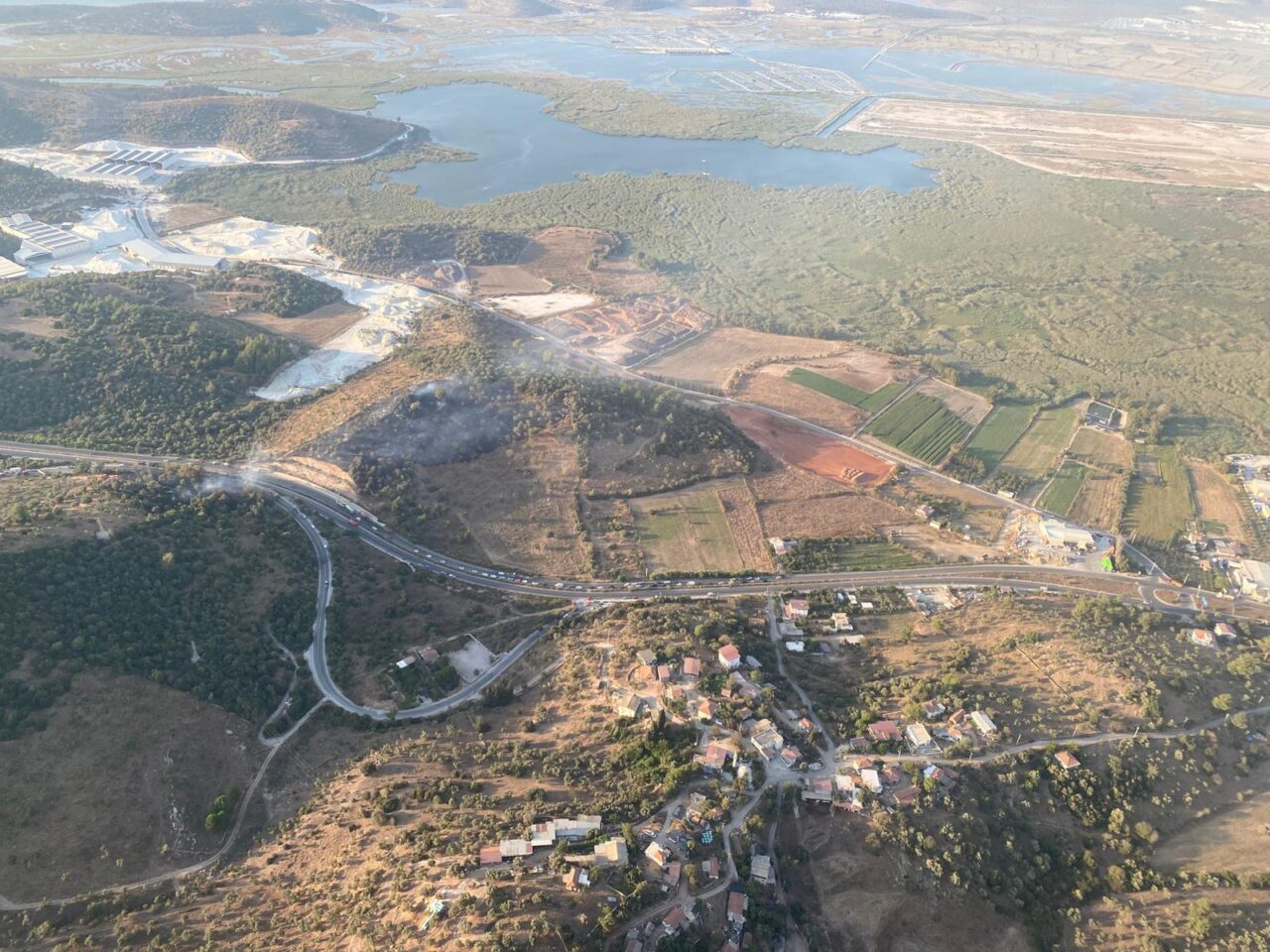 MUĞLA (AA) – Muğla'nın Milas ilçesinde ziraat alanında başlayıp ormana
