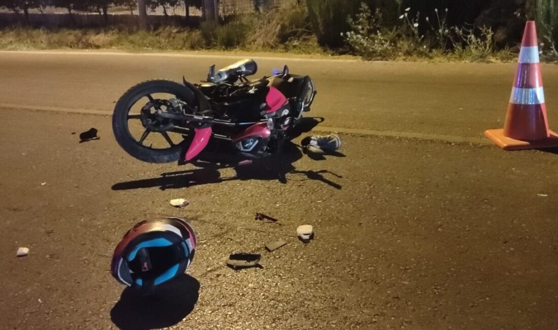 İZMİR (AA) – İzmir'in Ödemiş ilçesinde hafif ticari araçla motosikletin