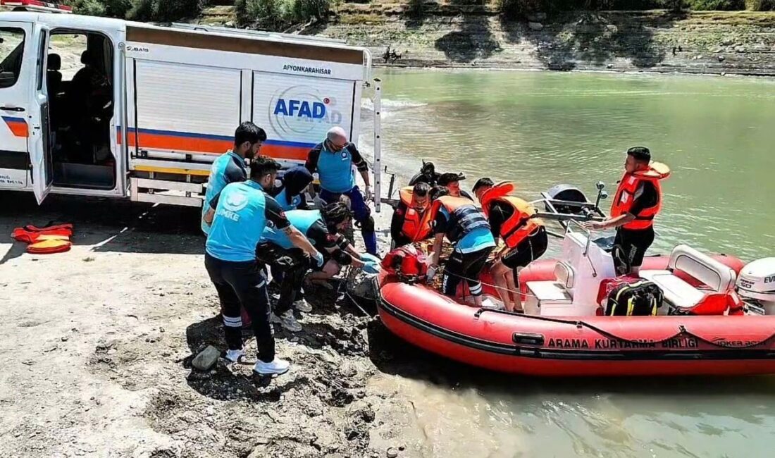 Afyonkarahisar’da AFAD ve UMKE ekipleri muhtemel bir boğulma vakasına karşı