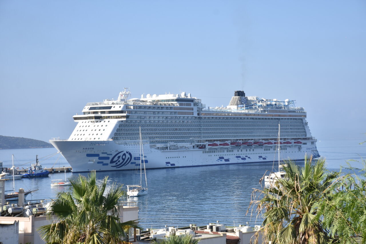 MUĞLA (AA) – Muğla'nın Bodrum ilçesine "Aroya" isimli kruvaziyer 2