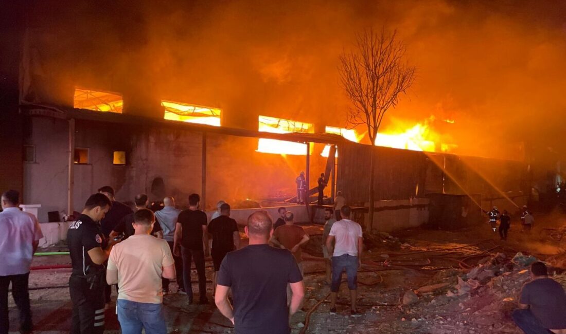 İZMİR (AA) – İzmir'in Gaziemir ilçesinde bir mobilya fabrikasında çıkan