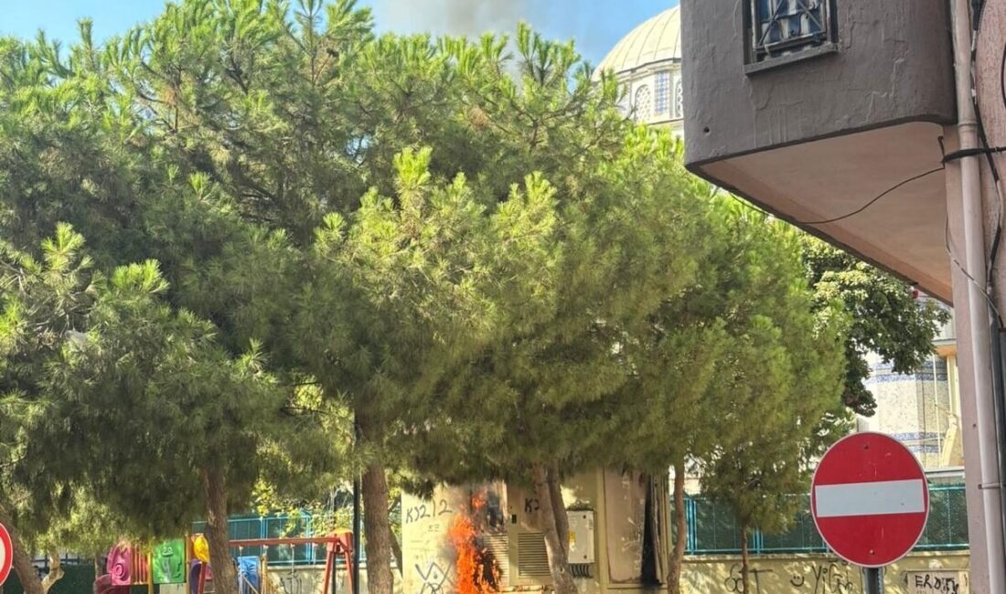 İZMİR (AA) – İzmir'in Karabağlar ilçesinde trafoda çıkan yangın çevreye
