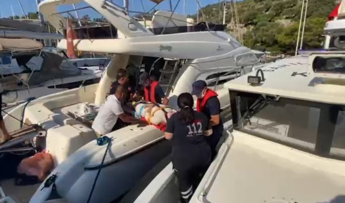 MUĞLA (AA) – Muğla'nın Dalaman ilçesi açıklarında motor yatta yaralanan