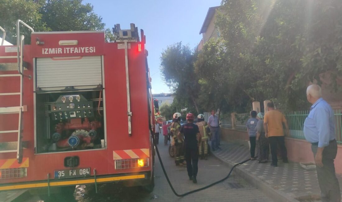 İZMİR (AA) – İzmir'in Ödemiş ilçesinde bir evin mutfak bölümünde