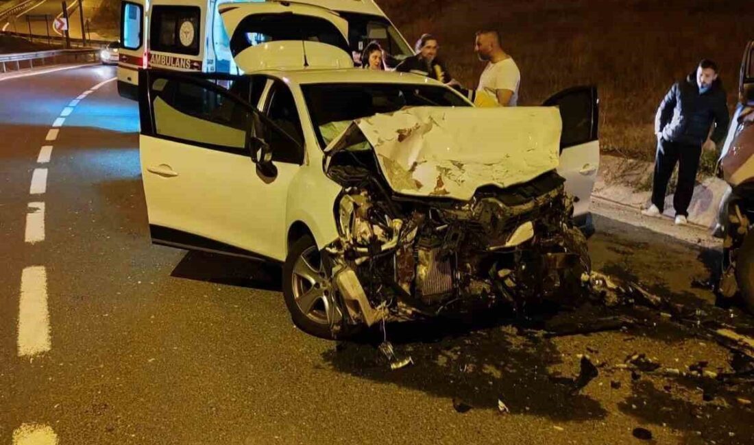 Bilecik’te karşı yönlerden gelen 2 aracın çarpışması sonucu meydana gelen