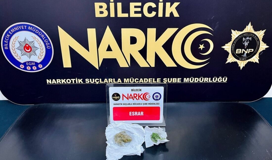 Bilecik’te düzenlenen uyuşturucu operasyonunda 2 şüpheli gözaltına alındı. Bilecik İl