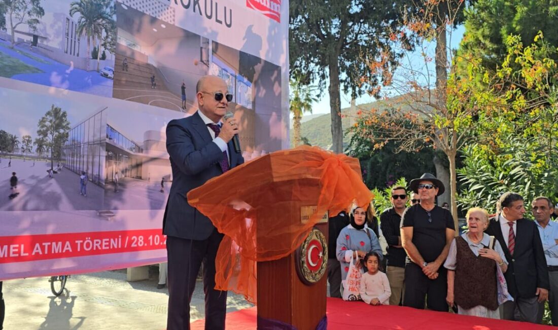 MUĞLA (AA) – Muğla'nın Datça ilçesinde İsmet Tekinalp İlkokulu'nun temel