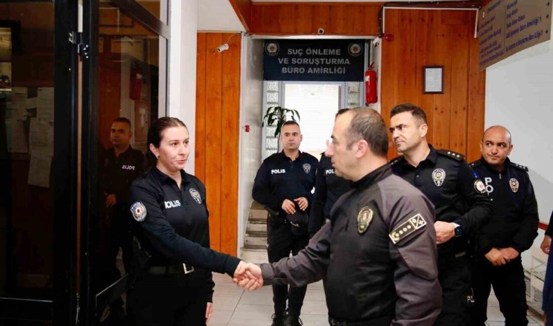 Eskişehir Emniyet Müdürü Tolga Yılmaz, polis merkezi amirliklerini ziyaret ederek