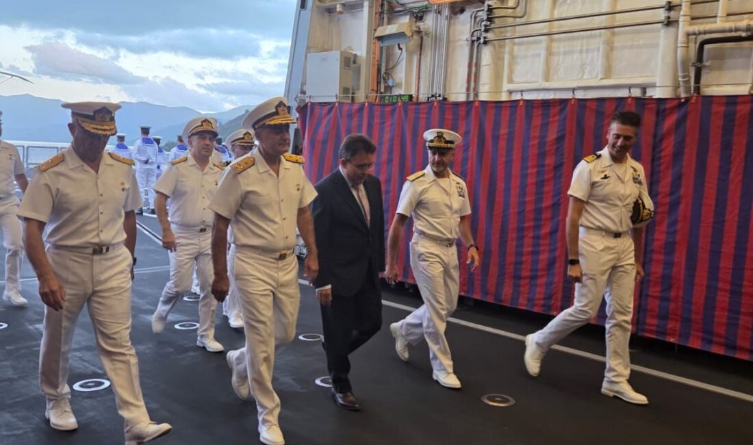 MUĞLA (AA) – İtalya Deniz Kuvvetlerine ait "ITS Virginio Fasan"