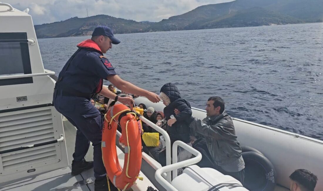 İZMİR (AA) – İzmir'in Çeşme ve Seferihisar ilçeleri açıklarında 75