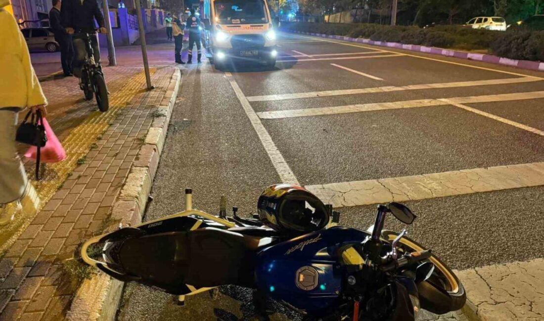 Bilecik’te karşıdan karşıya geçmeye çalışan yayaya motosiklet çarptı. Kazada motosiklet