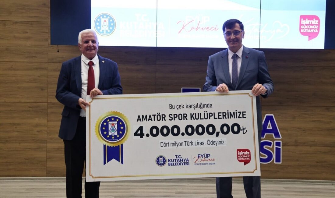 Kütahya Belediyesi tarafından Amatör Spor Kulüpleri Federasyonu’na bağlı kulüplere toplam