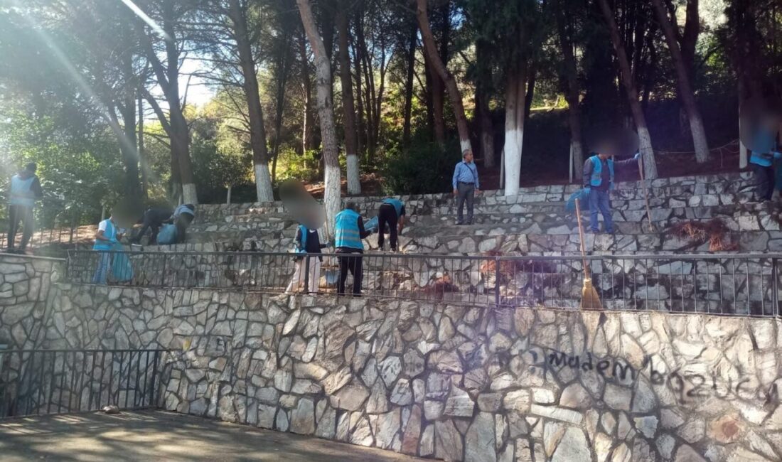 İZMİR (AA) – İzmir'in Ödemiş ilçesinde yükümlüler Bademli Deresi ve