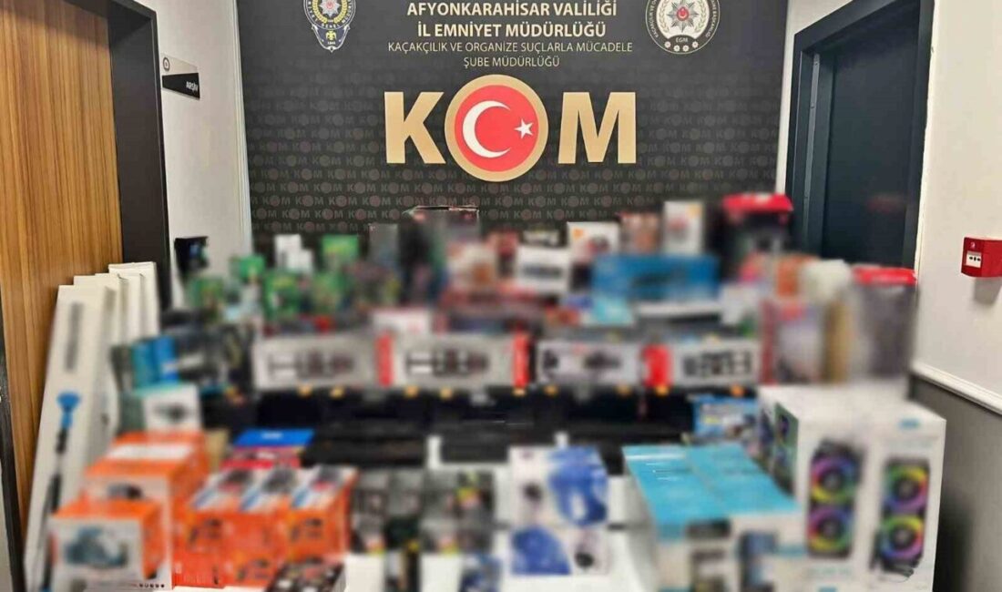 Afyonkarahisar’da polis tarafından bir iş yeri ve eve yapılan baskında