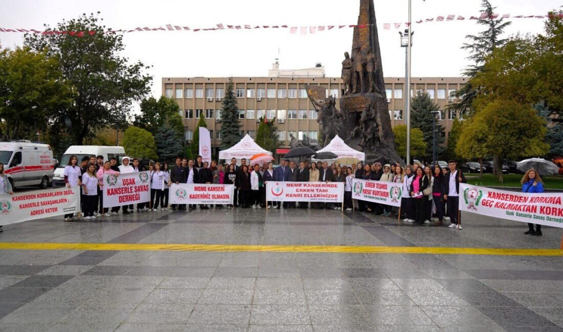 UŞAK (AA) – Uşak'ta "Meme Kanseri Farkındalık Ayı" etkinlikleri kapsamında