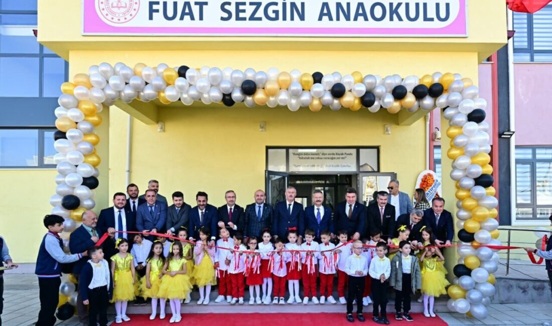 Eskişehir Valisi Hüseyin Aksoy, kamu kaynaklarıyla yaptırılan Fuat Sezgin Anaokulu’nun