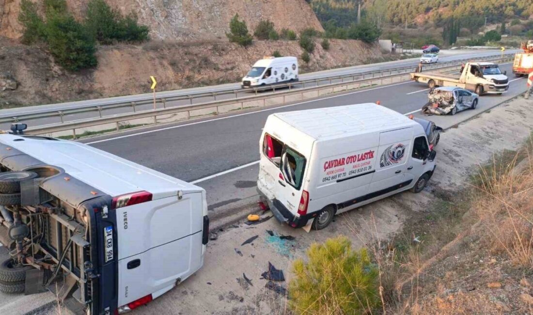 Bilecik’te toplam 4 aracın karıştığı zincirleme trafik kazasında hafif şekilde