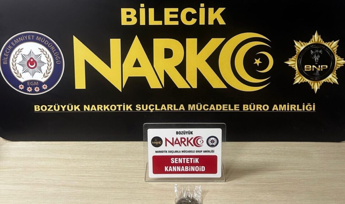 Bilecik’te polis ekiplerince düzenlenen uyuşturucu operasyonunda 1 şüpheli yakalandı. Bilecik
