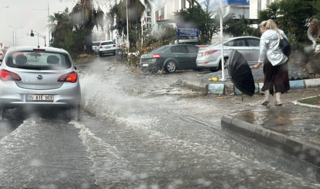 MUĞLA (AA) – Muğla'nın Bodrum ilçesinde sağanak etkili oldu. İlçede
