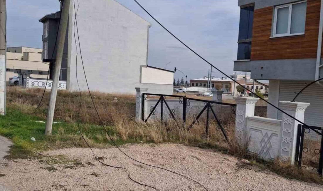 Eskişehir’de devrilen internet direğinin çevreye dağılan kabloların yağmur yağınca elektriklendiği