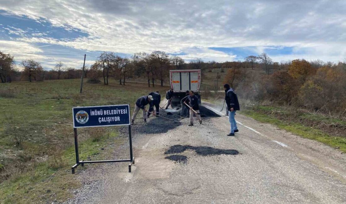 Eskişehir’in İnönü İlçesi’nde bozulan yol yüzeylerinde vatandaşların ulaşım konforu ve