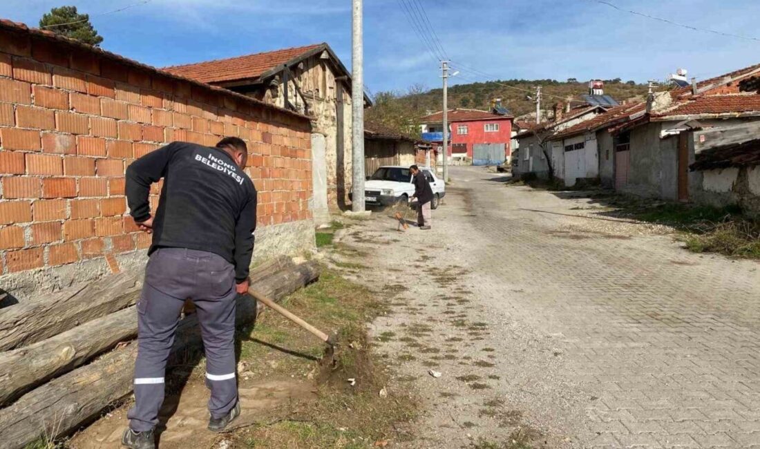İnönü Belediyesi, ilçe genelinde başlatılan temizlik ve çevre düzenleme çalışmalarını