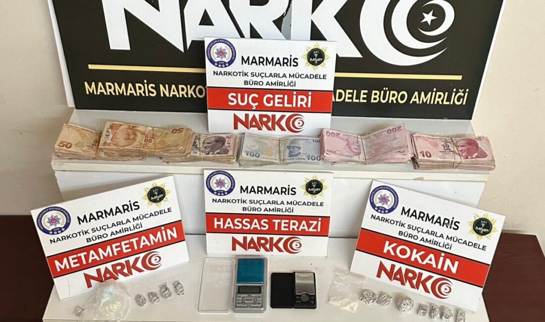 MUĞLA (AA) – Muğla'nın Marmaris ilçesinde uyuşturucu operasyonunda yakalanan 3
