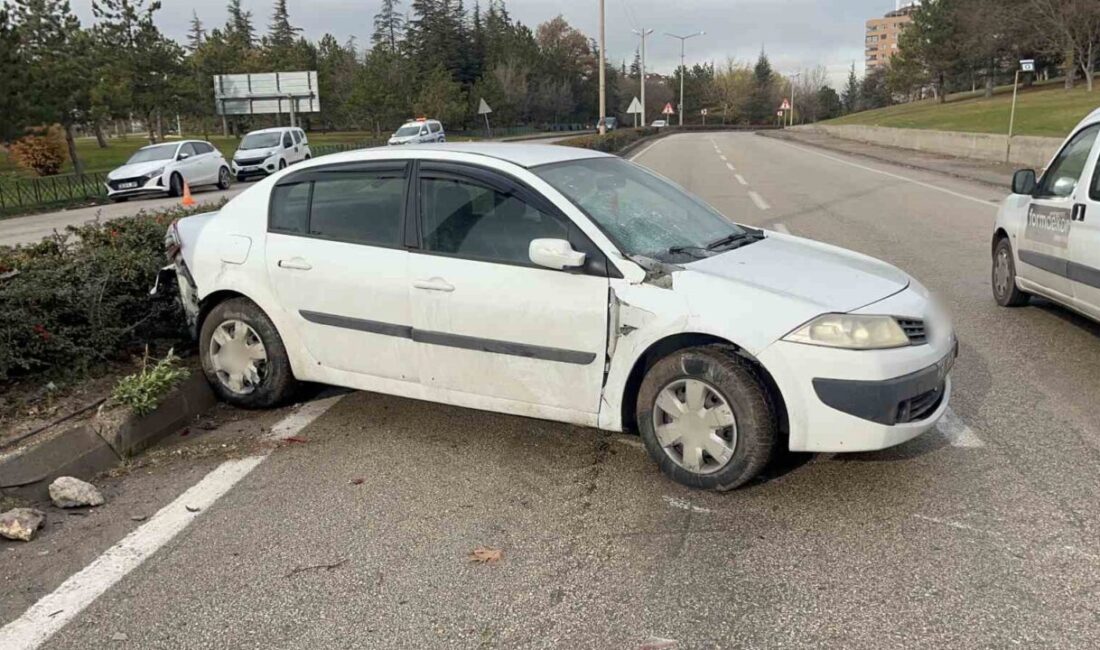 Eskişehir’de yolun karşı tarafına geçmek için refüjde bekleyen 2 kadına,