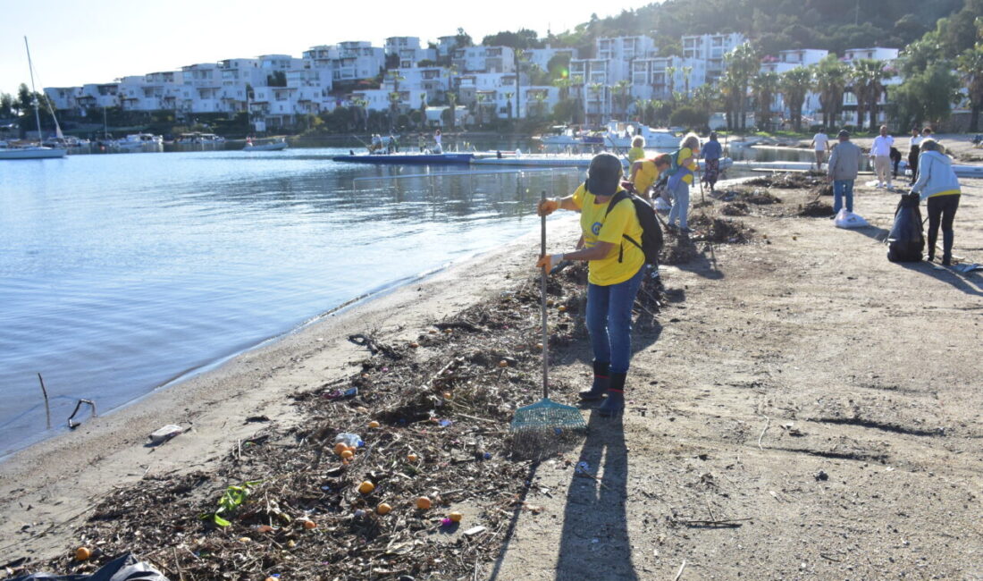 MUĞLA (AA) – Muğla'nın Bodrum ilçesinde sağanağın ardından derelerle denize