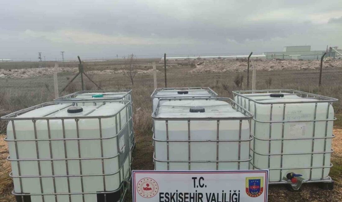 Eskişehir’de yeni yıl öncesinde jandarma ekiplerince 5 bin litre etil