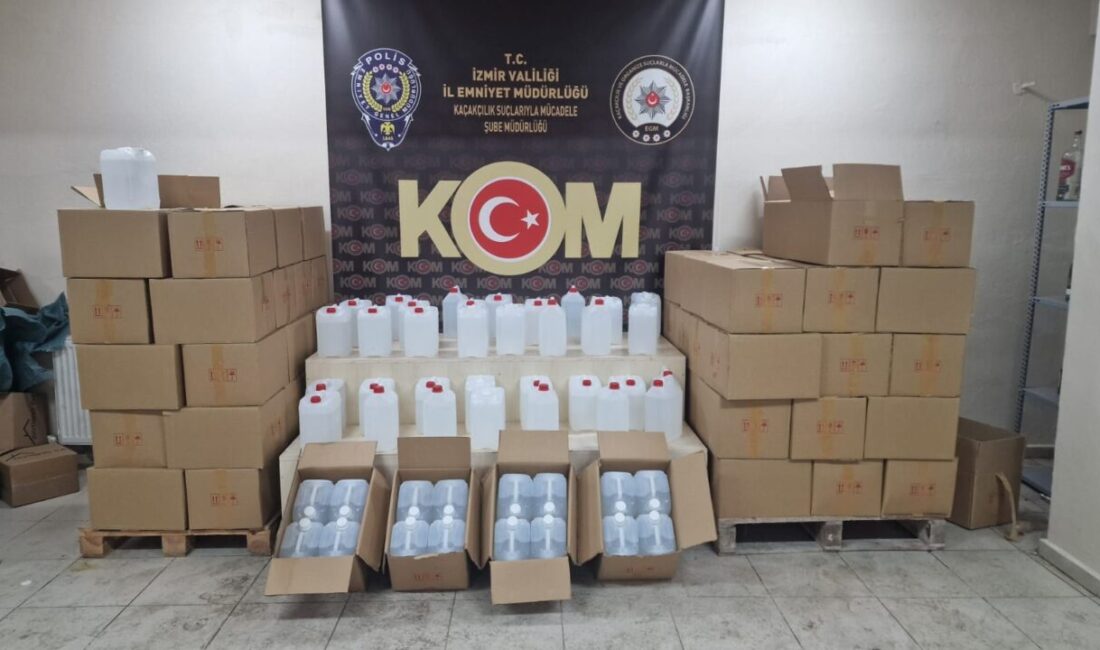 İZMİR (AA) – İzmir'de ekim-aralık arasında sahte ve kaçak içki