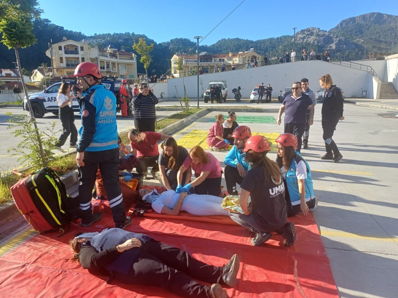 MUĞLA (AA) – Muğla'nın Marmaris Devlet Hastanesinde, Hastane Afet Planı