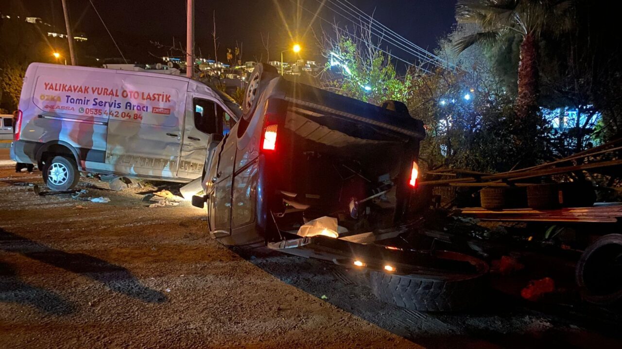 MUĞLA (AA) – Muğla'nın Bodrum ilçesinde trafik kazasında ağır yaralanan