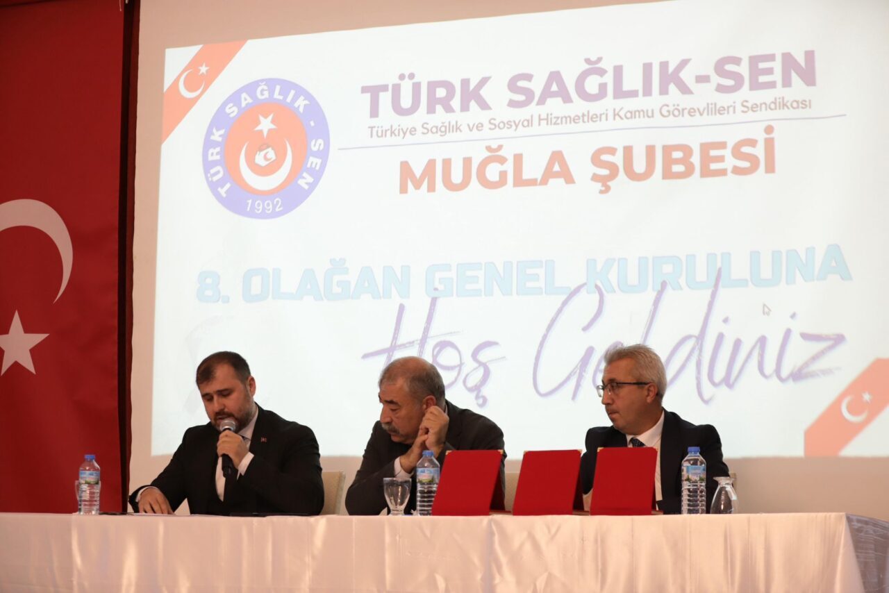 MUĞLA (AA) – Türk Sağlık-Sen Muğla Şubesi’nin 8. Olağan Genel