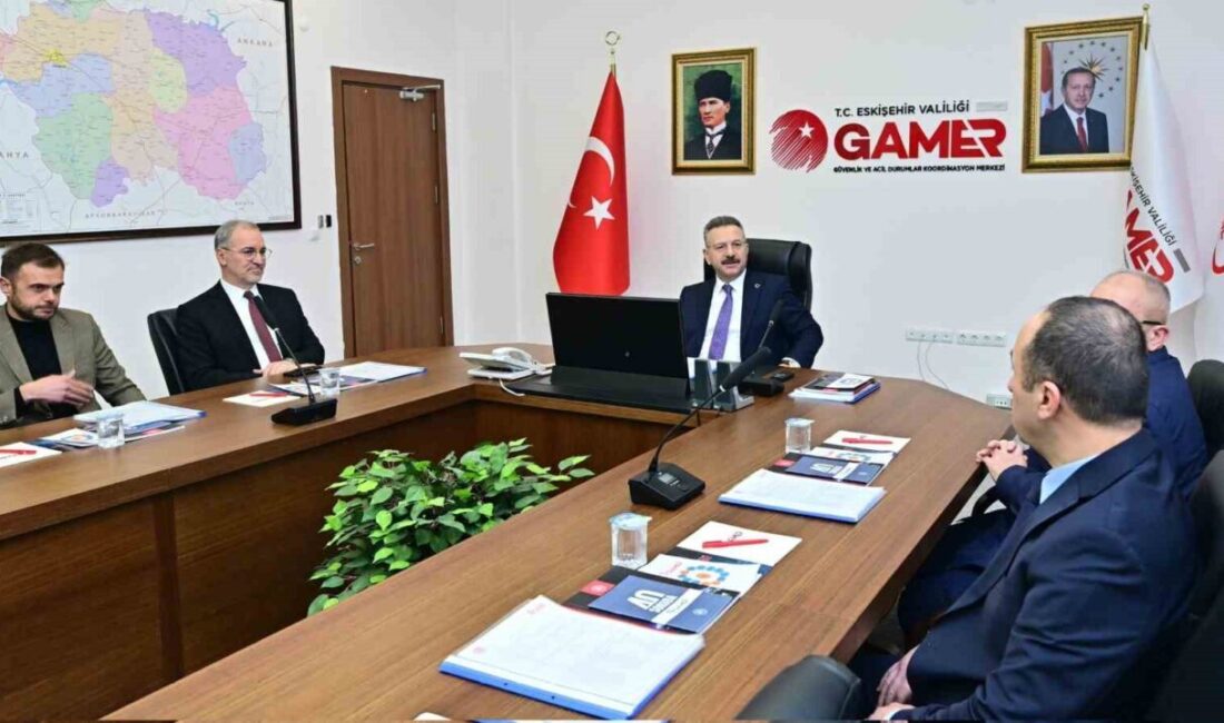 Güvenlik ve Acil Durumlar Koordinasyon Merkezini (GAMER) ziyaret eden Eskieşhir