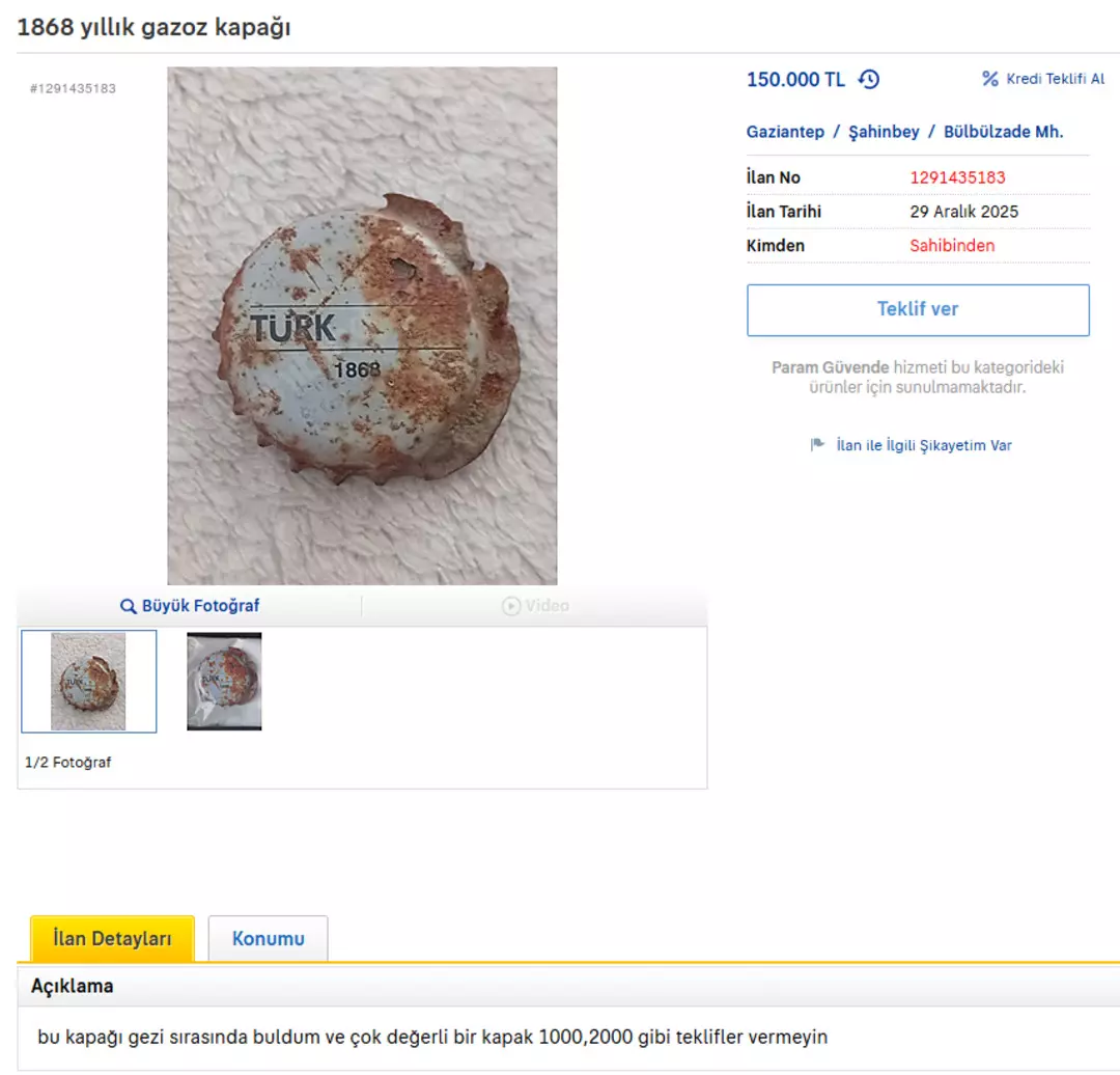 İlan sitelerinde her gün ilginç bir olayla karşılaşıyoruz ama bu
