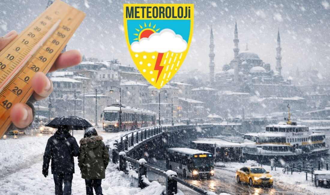 İstanbul'da kış etkisini iyice artırıyor. AKOM ve Meteoroloji Genel Müdürlüğü,