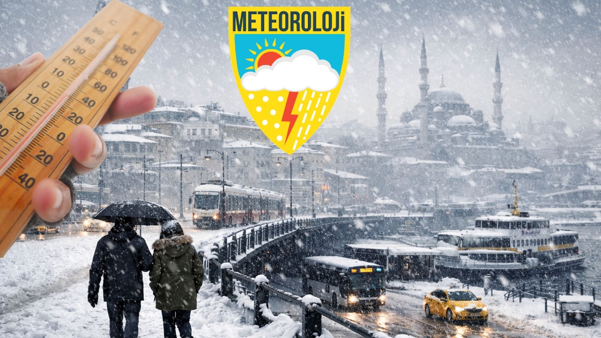 İstanbul'da kış etkisini iyice artırıyor. AKOM ve Meteoroloji Genel Müdürlüğü,