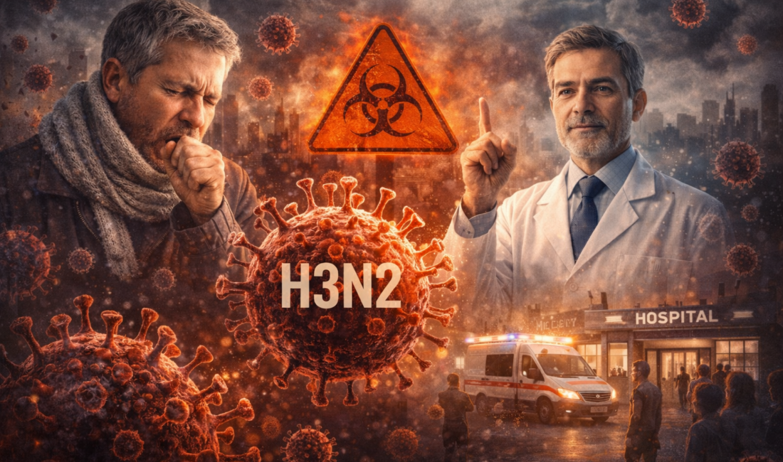 Klasik grip virüsü influenza A'nın alt tipi olan H3N2, geçirdiği