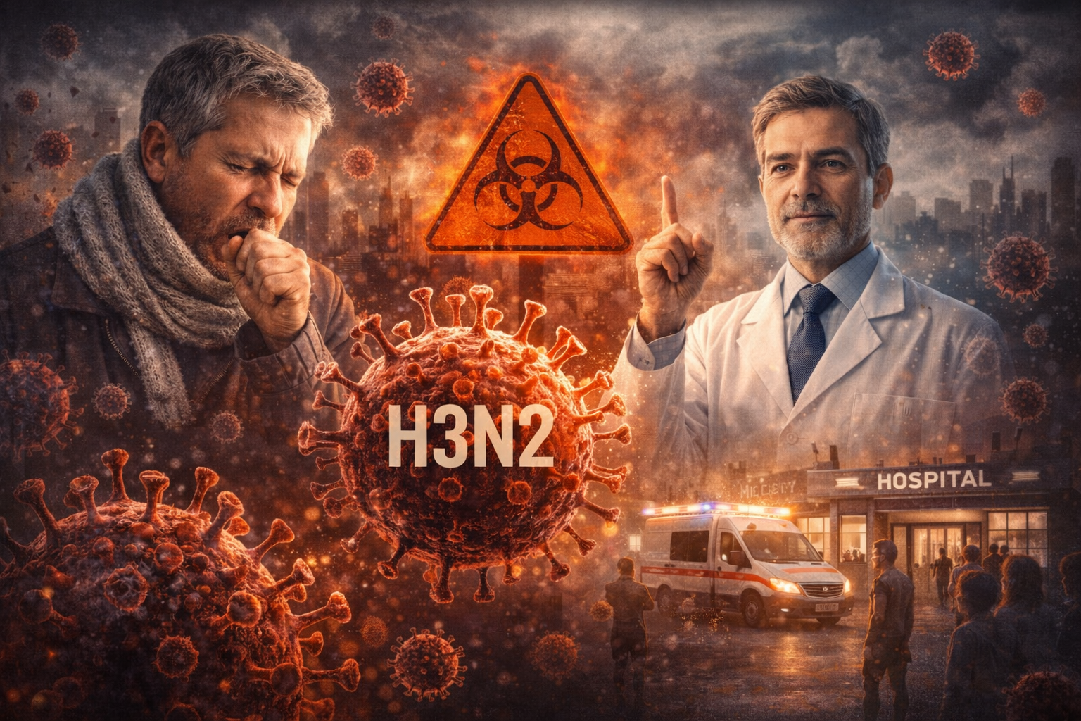 Klasik grip virüsü influenza A'nın alt tipi olan H3N2, geçirdiği
