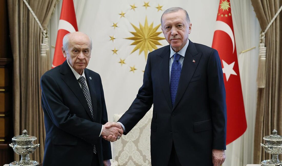 Cumhurbaşkanı Recep Tayyip Erdoğan, MHP Genel Başkanı Devlet Bahçeli’yi Beştepe’de
