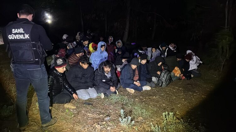 MUĞLA (AA) – Muğla'nın Fethiye ilçesindeki bir koyda, 58 düzensiz
