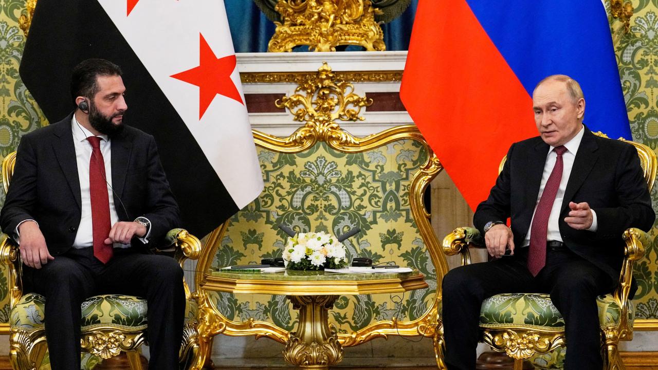 Rusya Devlet Başkanı Vladimir Putin, Suriye Cumhurbaşkanı Ahmed Şara ile